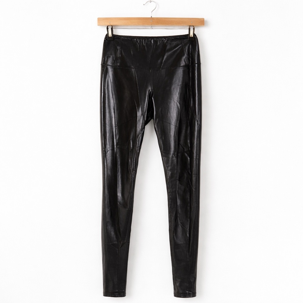 Wilfred Free Faux Leather Leggings Black High Rise XS Aritzia